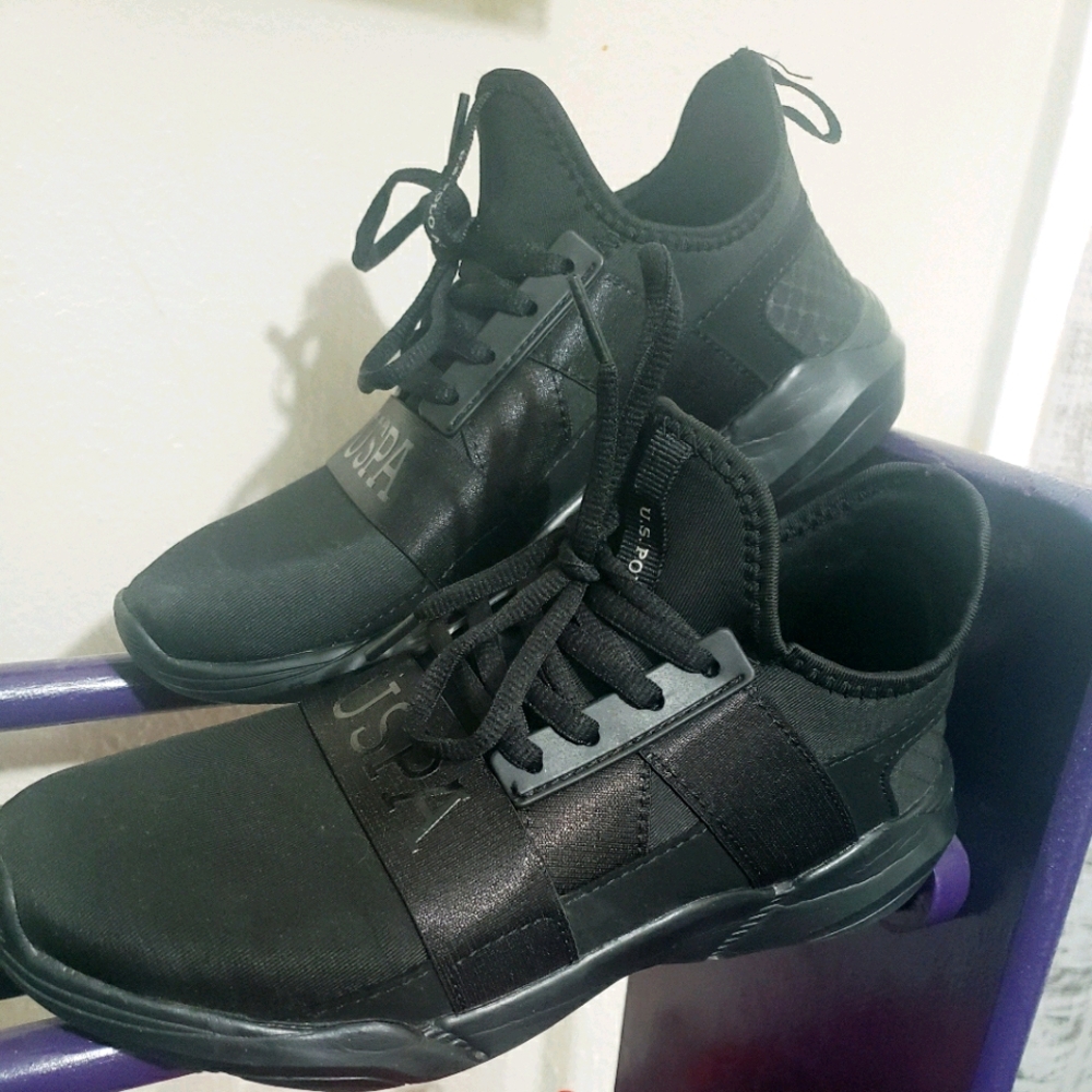 U.s polo black out shoes